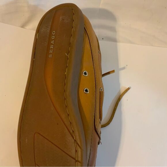 Sebago Tan Leather Mules - Picture 9 of 15